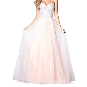 Vienna Long strapless gown